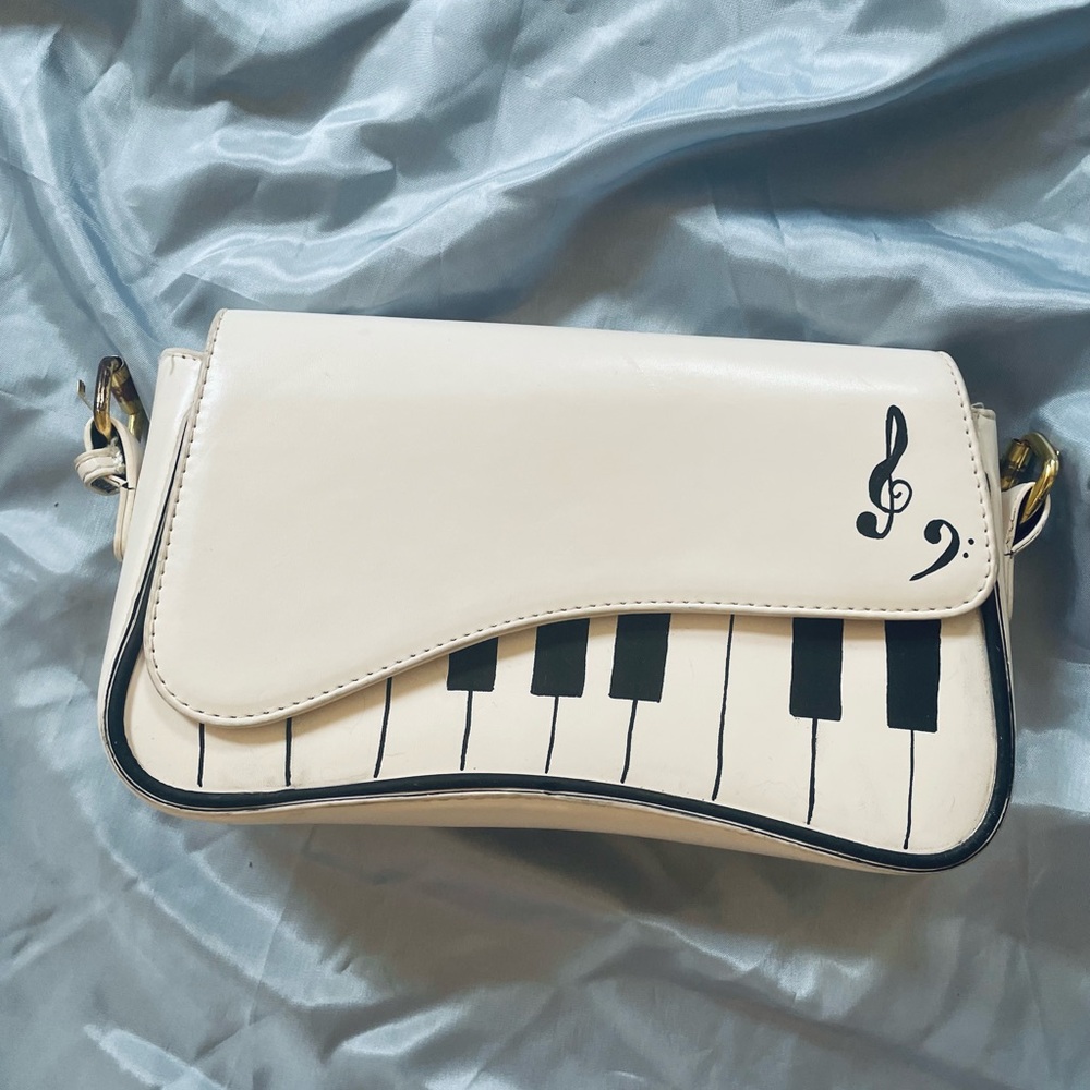 Crossbody Custom Painted Piano bag